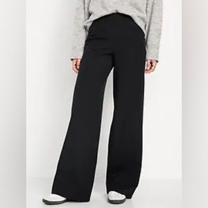 High-Waisted Pull-On Pixie Wide-Leg Pants for Women